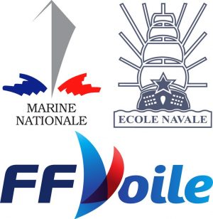 GPEN logos organisateurs : Marine nationale, Ecole navale, Fédération française de voile